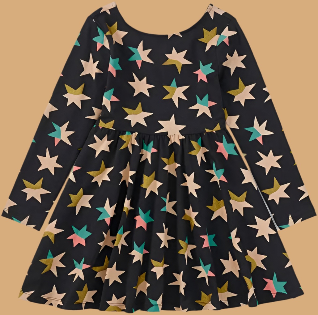 Star Printed Ballet Dress