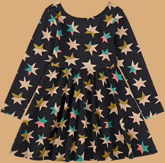 Star Printed Ballet Dress