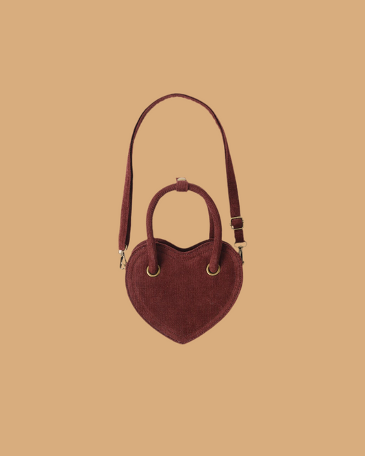 Corduroy Heart Purse
