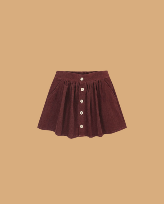 Button Front Mini Skirt