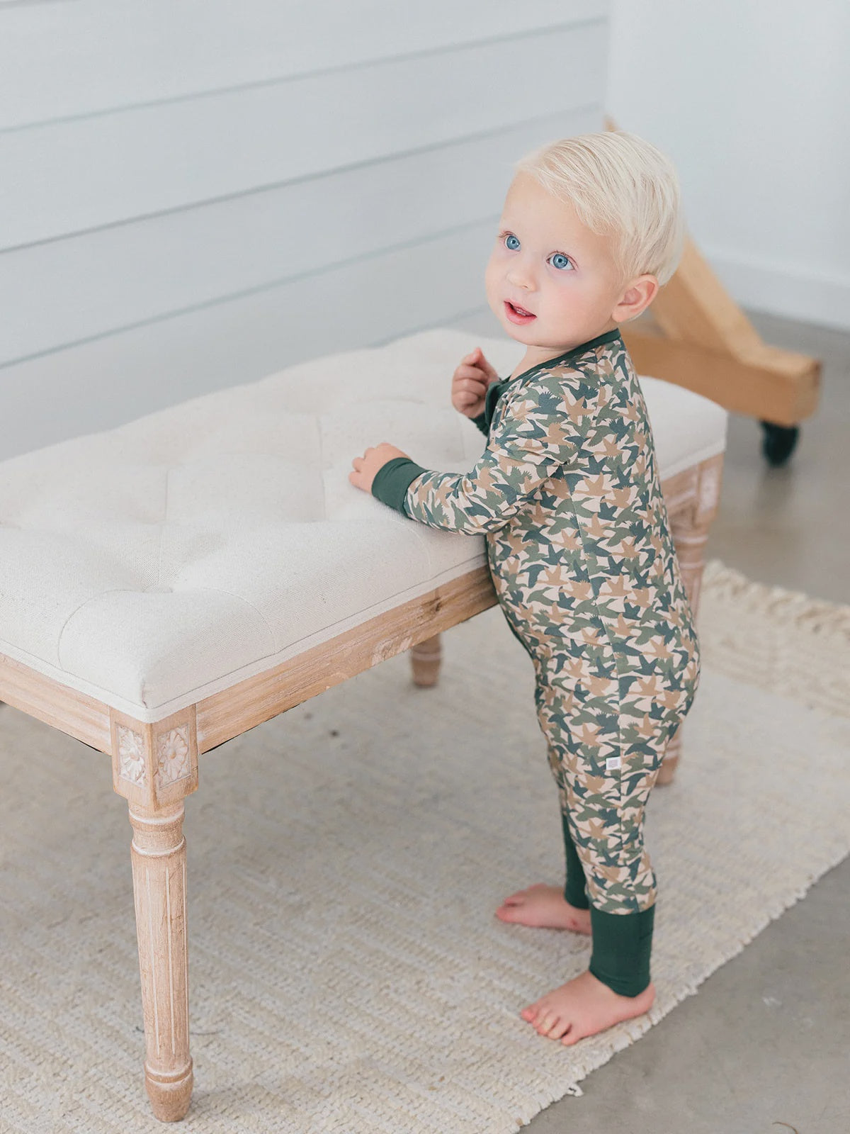 Duck Pond Zipper Romper