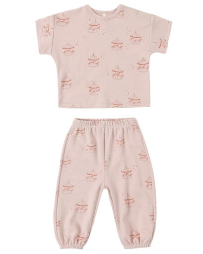 JERSEY TEE + PANT SET CAROUSEL