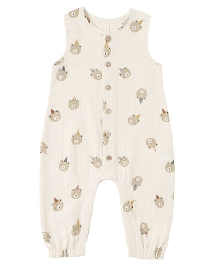 WOVEN JUMPSUIT PARTY BEARS