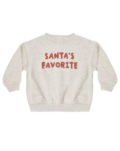 RELAXED SWEATSHIRT SANTA'S FAVORITE