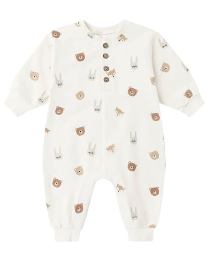 RELAXED FLEECE JUMPSUIT CRITTERS