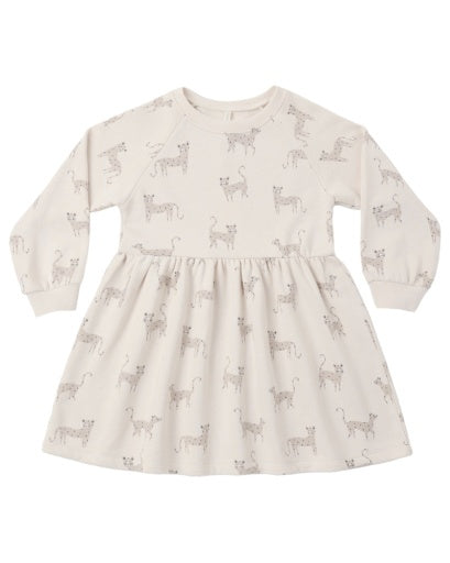 RAGLAN DRESS LEOPARDS