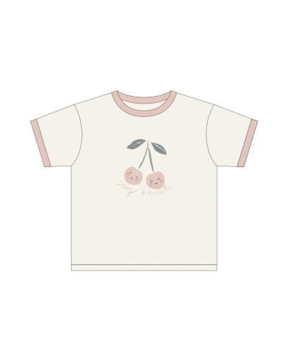 RINGER TEE CHERRY
