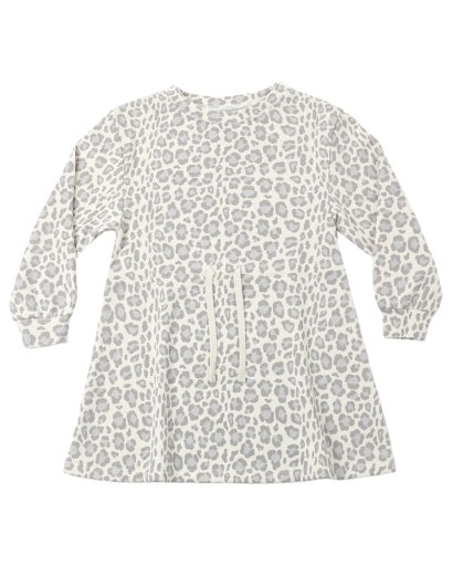 TATE DRESS BLUE LEOPARD