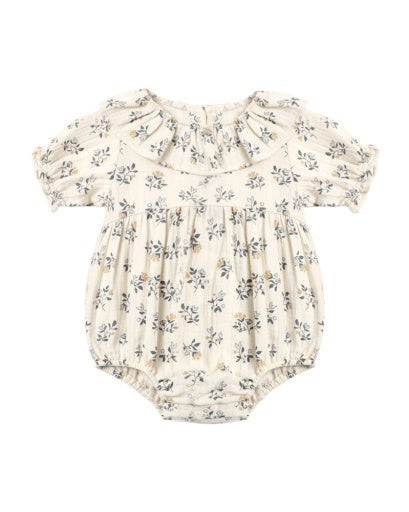 COLLARED ROMPER FRENCH FLORAL