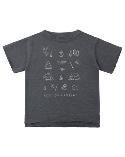 RAW EDGE TEE LET'S GO CAMPING